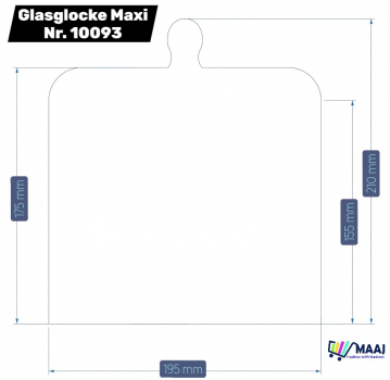 Set Wooden Plate & Glassdome maxi