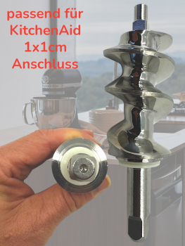 Universal Fleischwolf Edelstahl KitchenAid Direktanschluss