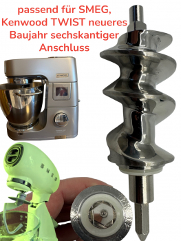 Universal Fleischwolf Edelstahl Smeg Kenwood Direktanschluss