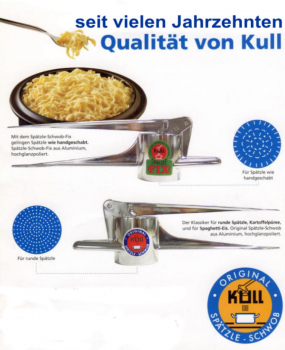 Spaetzlepress Original Kull SCHWOB colored