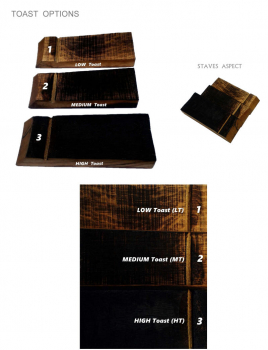 barrel french oak wood toasted