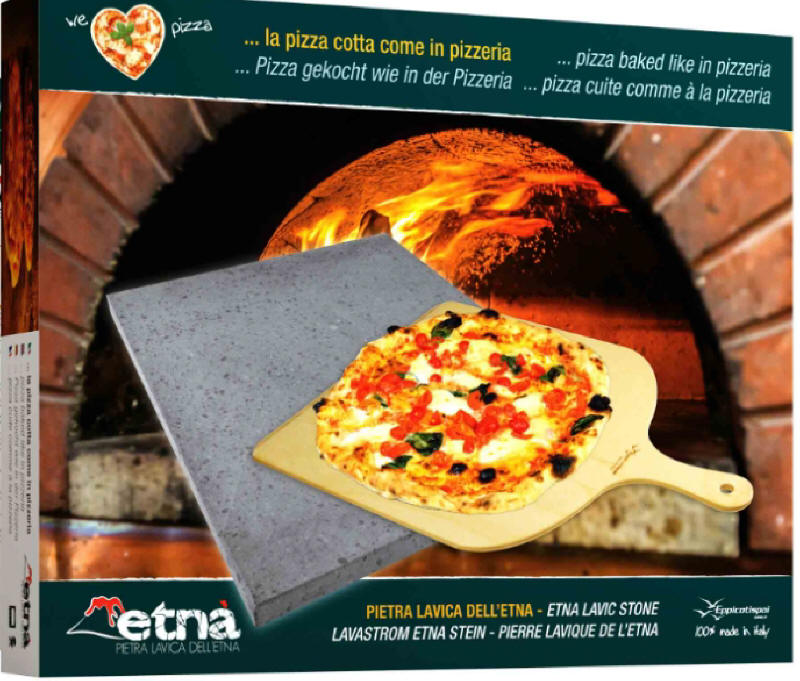 Plate in Lava Steatite Barbecue Grill For Pizza refractory Etna 