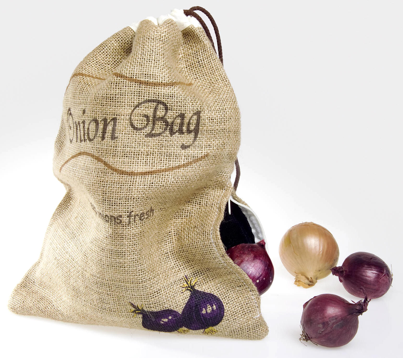 Eco Product Fast Delivery Food Storage Onion Bag Natural Linen