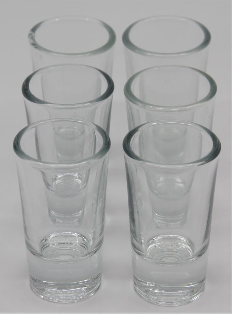 60 ml 6x Schnapsglas Schnapsgläser Shooter-Gläser Glas Shot Pinnchen Kaktus 