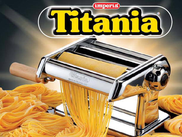 Imperia Titania Pasta Maker Machine - Hand Crank - Made in Italy - In Box
