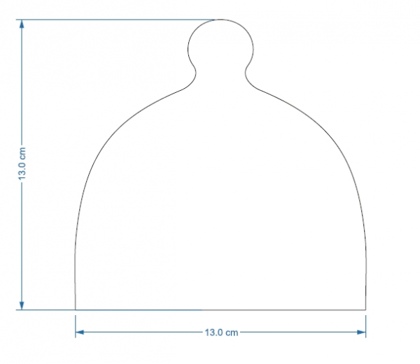 Set Schieferplatte & Glasglocke mini