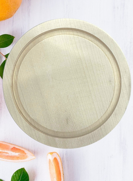 Set Wooden plate & Glassdome mini