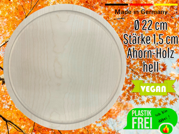 Set Wooden Plate & Glassdome maxi