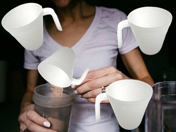 Measuring cup 1 dl with handle plastic