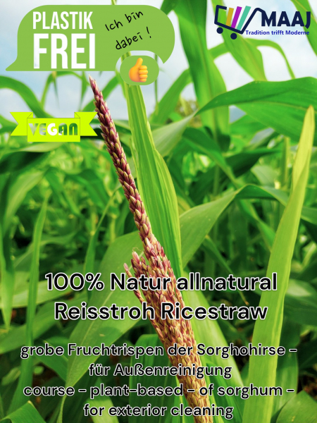 Reisstrohhandfeger / Handbrosse mini