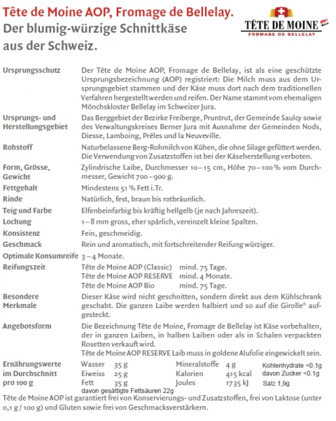 Classic Tete de Moine Rosetten Spielhofer